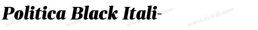 Politica Black Itali字体转换